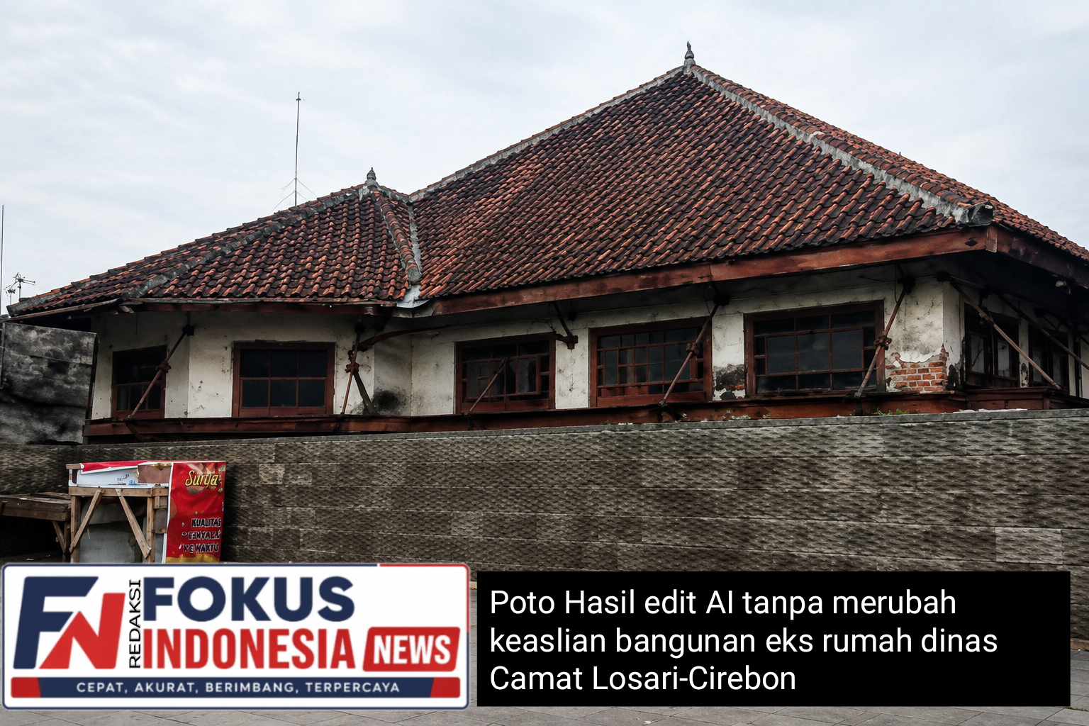 Warga Losari dan Aktivis Kecam Eks Rumah Dinas Camat Losari Beralih Fungsi Jadi Gedung TK