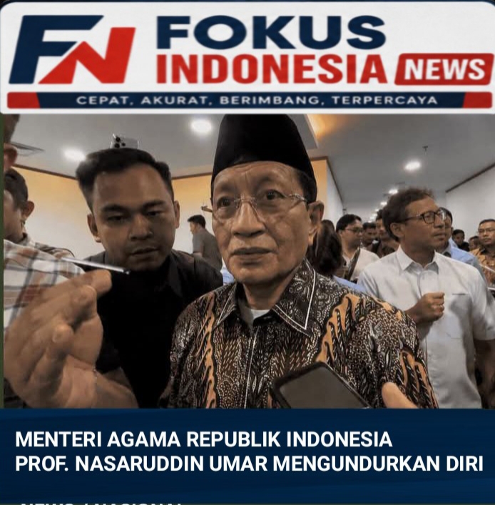 Menteri Agama Republik Indonesia, Prof.Nasaruddin Umar Mengundurkan Diri.